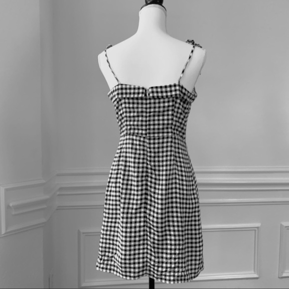 CUPCAKES AND CASHMERE GINGHAM MINI DRESS BLACK & WHITE CHECKERED MINI DRESS - Picture 3 of 16